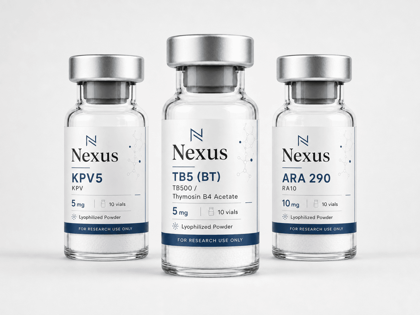 Recovery & repair catalog combination: KPV, TB500(Thymosin B4 Acetate), ARA 290