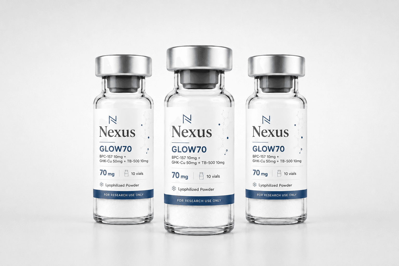 (BPC157 10mg+GHK-CU50mg+TB500 10mg) product visual