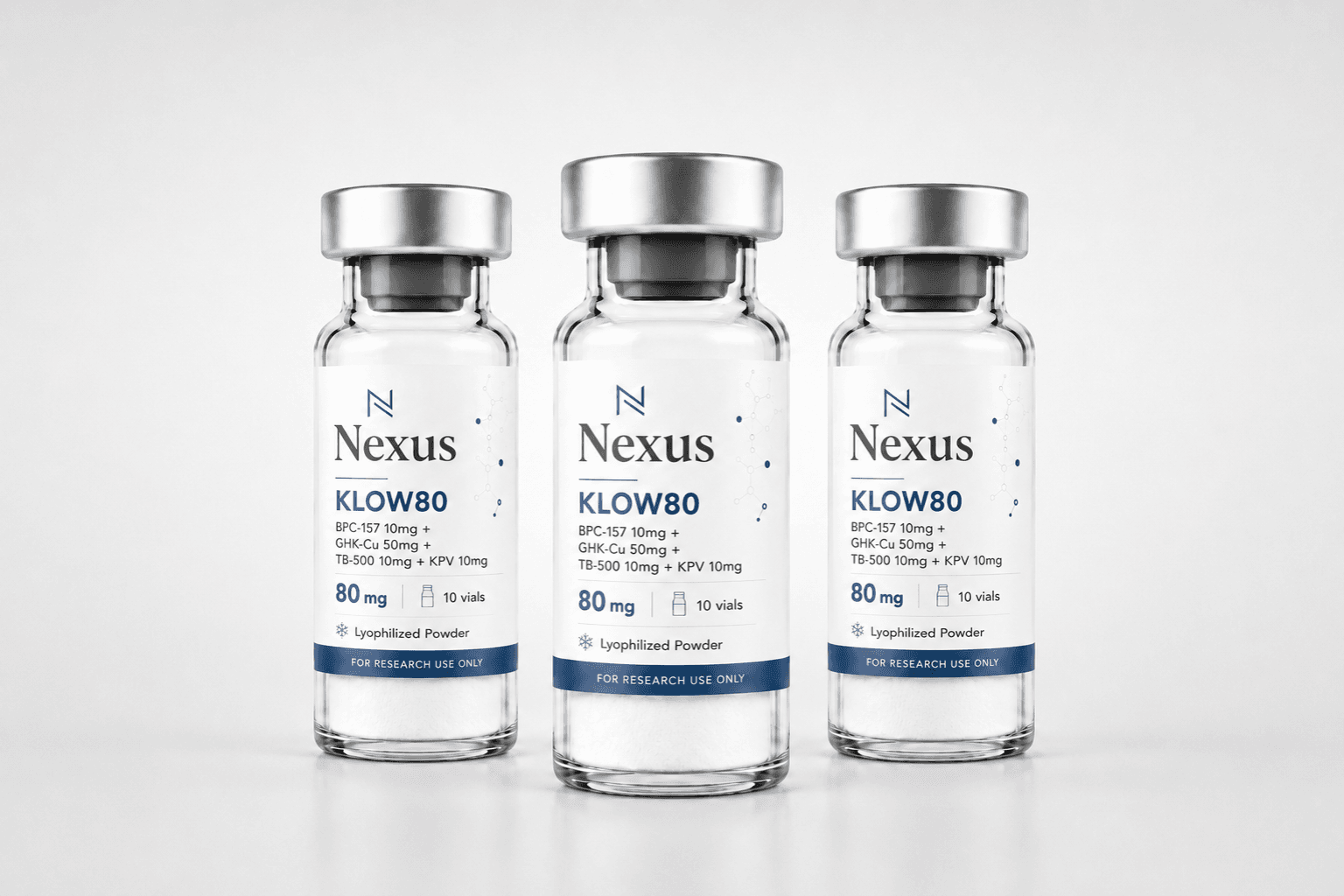 صورة منتج (BPC157 10mg+GHK-CU50mg+TB500 10mg+kpv10mg)